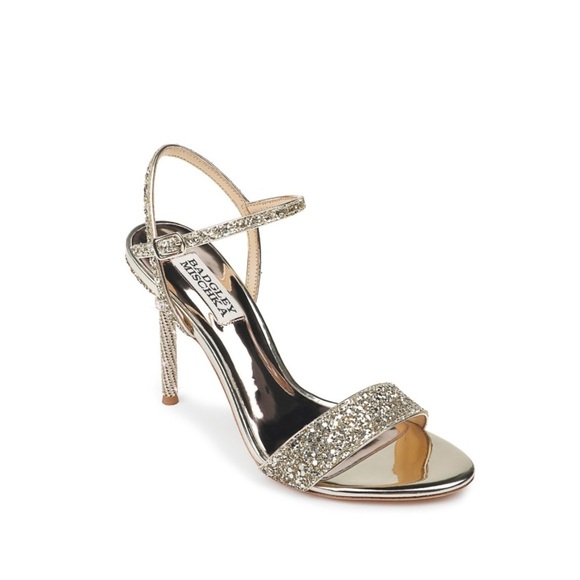 Badgley Mischka Shoes - Badgley Mischka Olympia Glittered Evening Sandal